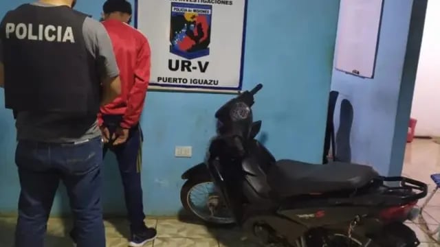 Detienen a un individuo signado como autor del robo de una motocicleta en Puerto Iguazú