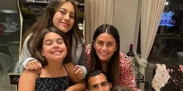 Carlos Tévez y su familia en Mendoza