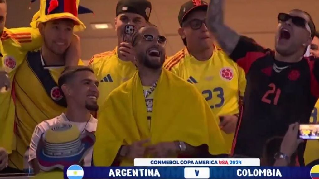 Maluma estuvo presente en la final de la Copa América 2024