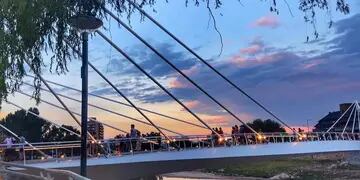 Puente Centenario de Villa Carlos Paz.  Enero 2021.