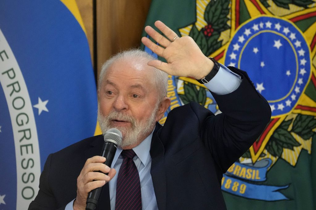 El presidente brasileño Luiz Inácio Lula da Silva. (AP Foto/Eraldo Peres)