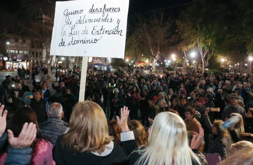 Marcha contra Cristina en San Juan.