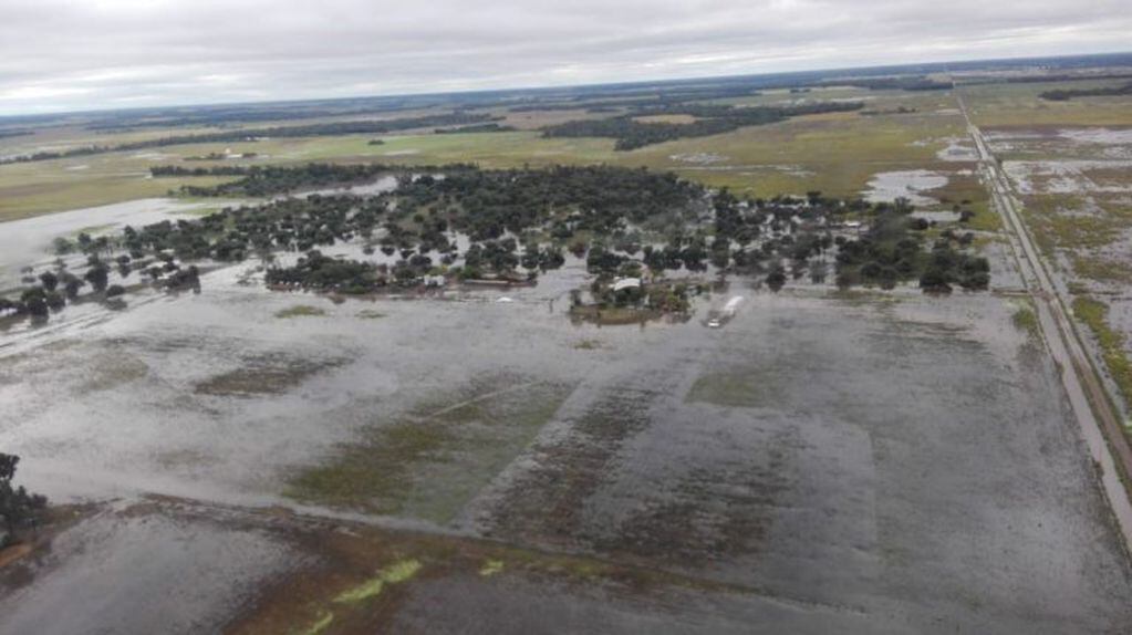 Los campos chaqueños se encuentran muy afectados por las abundantes lluvias. (Prensa Gobierno provincial)