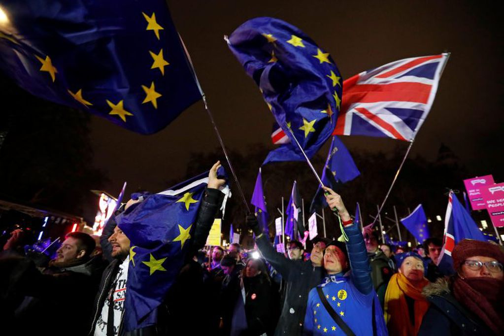 Demostraciones anti-Brexit festejan el resultado de la votación