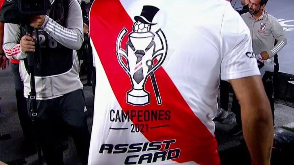 La camiseta del River campeón de la Liga Profesional 2021.