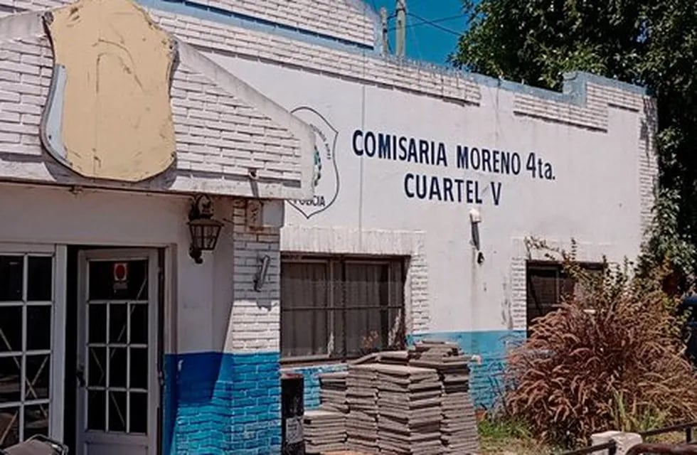 La Comisaría Cuarta, de Moreno, escenario del motín de los presos.