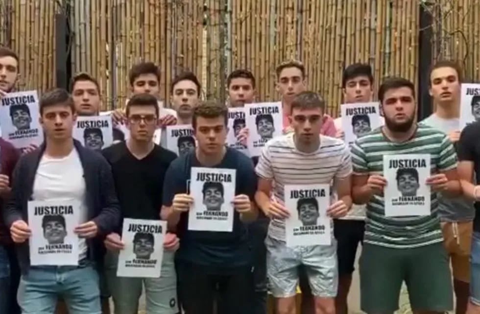 Los amigos de Fernando Báez Sosa pidieron que no se conceda prisión domiciliaria a los rugbiers imputados (Foto: captura video)