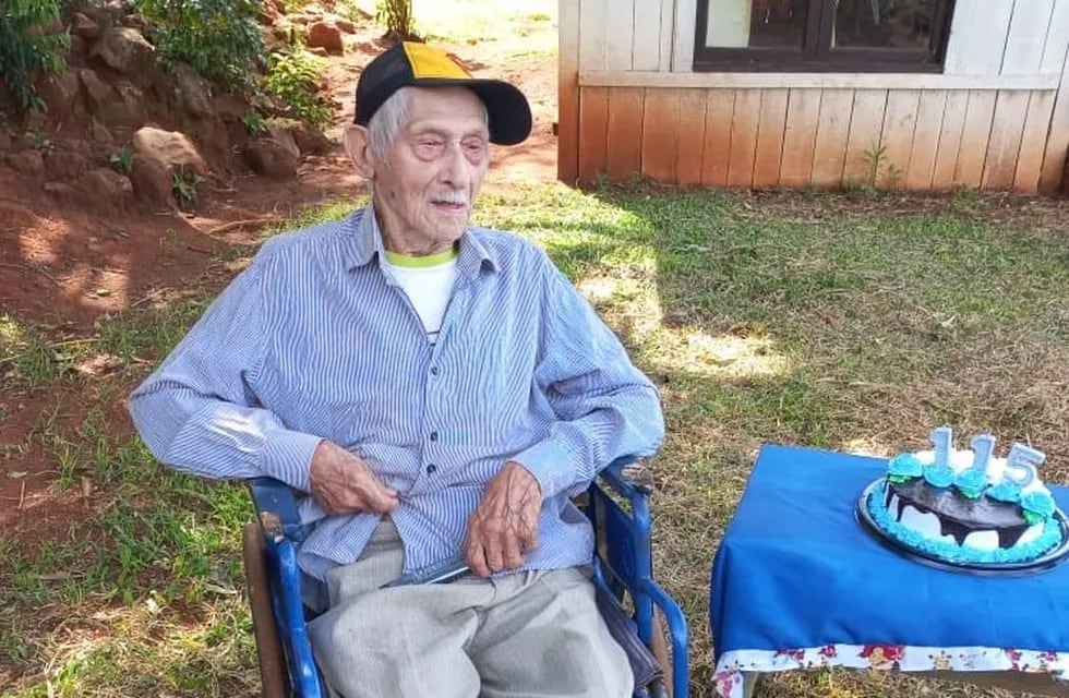 San Vicente: un hombre de 115 años se convirtió en el más longevo de Argentina.