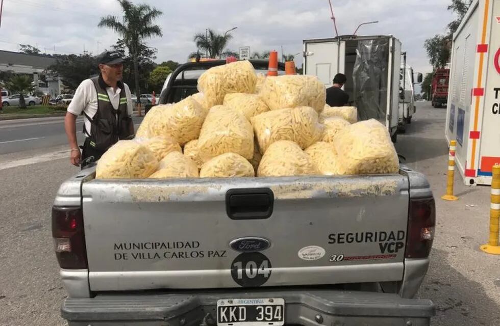 Papas congeladas sin la reglamentación para su traslado.