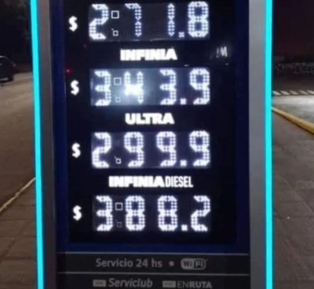 Rigen nuevos aumentos en los precios de los combustibles en Misiones.