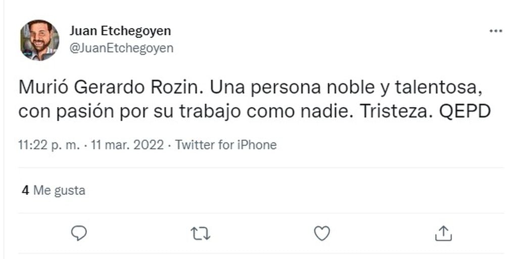 Los famosos despidieron a Gerardo Rozín