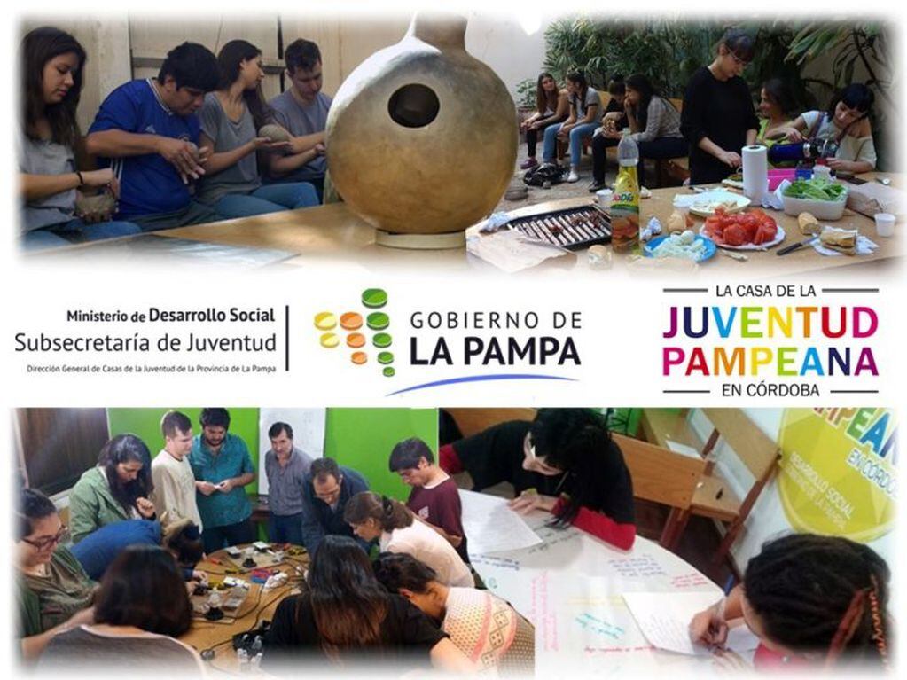 Actividades variadas en la Casa de la Juventud Pampeana (Gobierno de La Pampa)