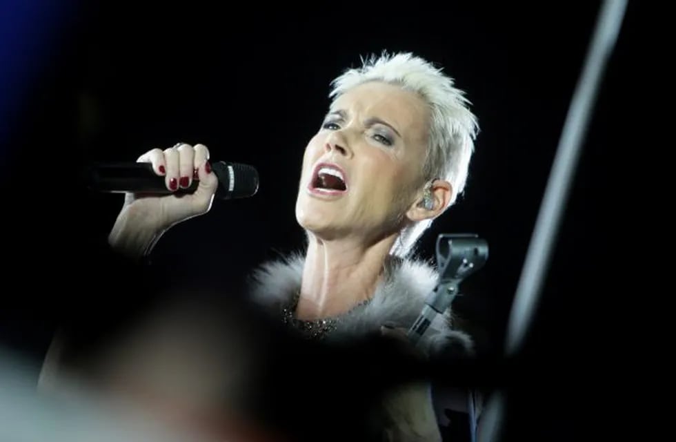 FILED - 19 March 2011, Cologne: Swedish singer Marie Frederiksson performs prior to the WBC World Championship fight at Lanxess Arena. Frederiksson, part of the top-selling duo Roxette known for hits like \