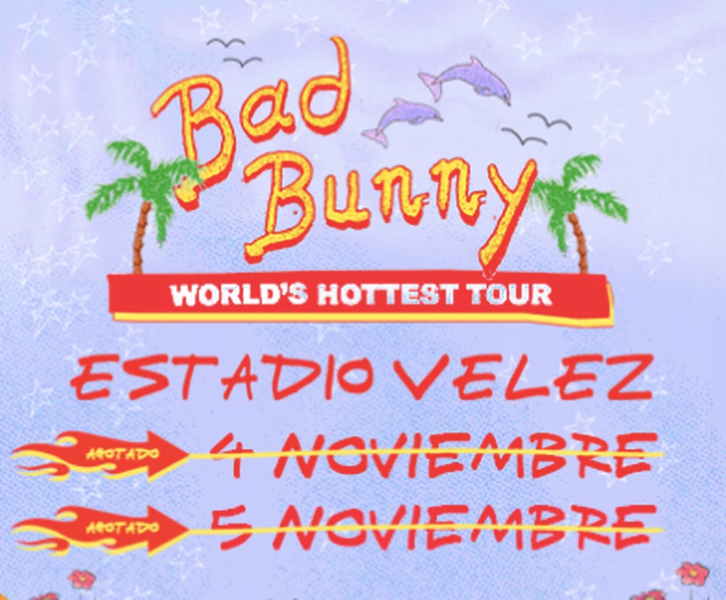Se agotaron las entradas para las dos fechas de Bad Bunny en Argentina.