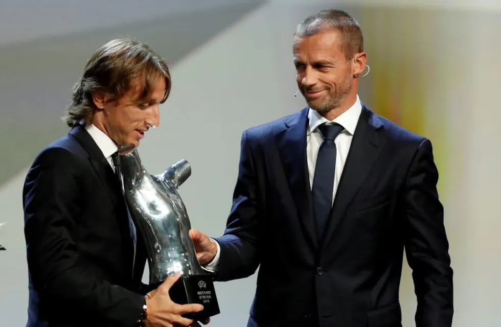 Luka Modric, el mejor jugador del año del fútbol europeo. Foto: REUTERS.