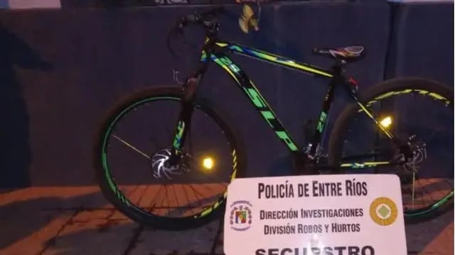 Bicicleta robada Paraná