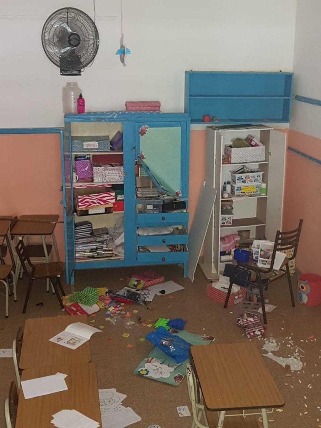 Atraparon a dos menores destrozando una escuela de Granadero Baigorria (Baigorria Informa)
