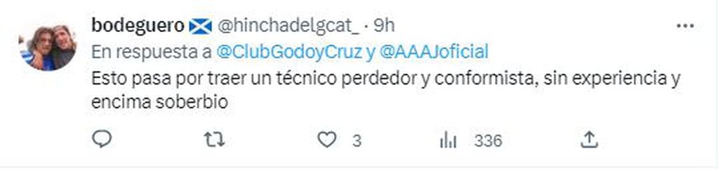 Criticas en twitter tras la derrota del Tomba en La Paternal.