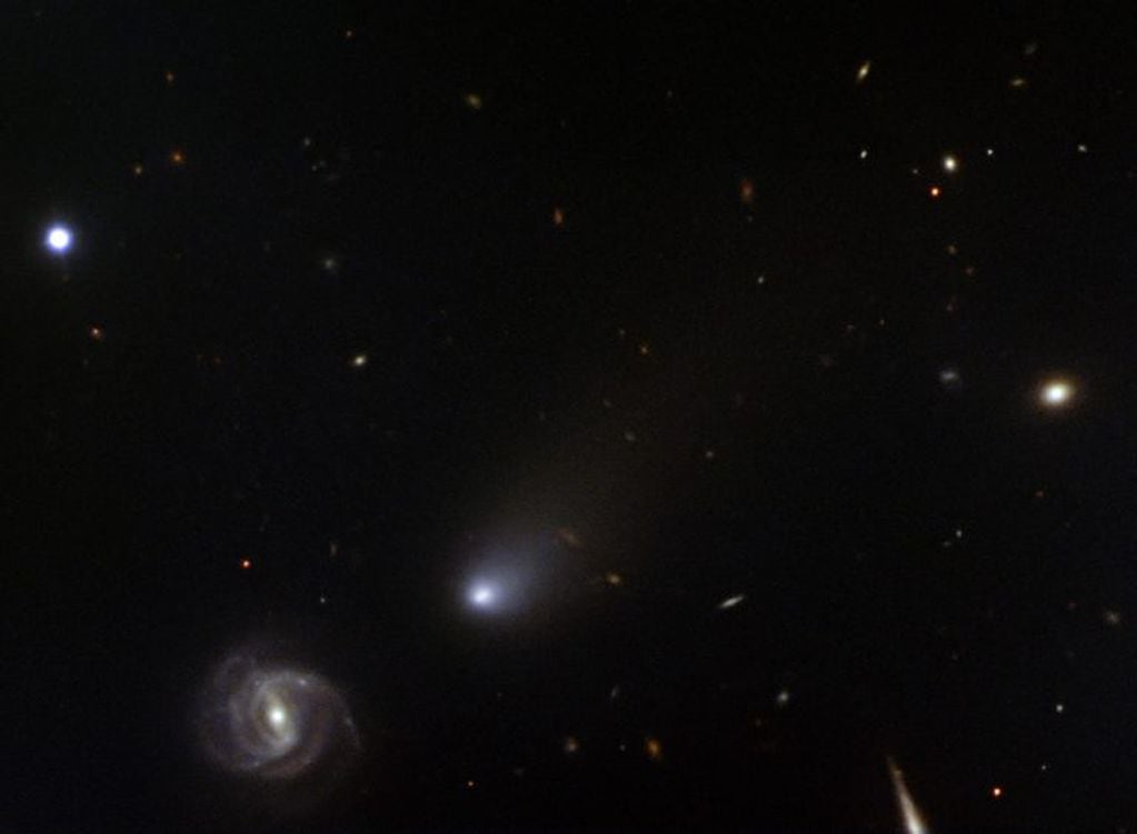 El mensaje vendría de una galaxia a 500 millones de años luz de distancia (NSF’s National Optical-Infrared Astronomy Research Laboratory/NSF/AURA/Gemini Observatory)