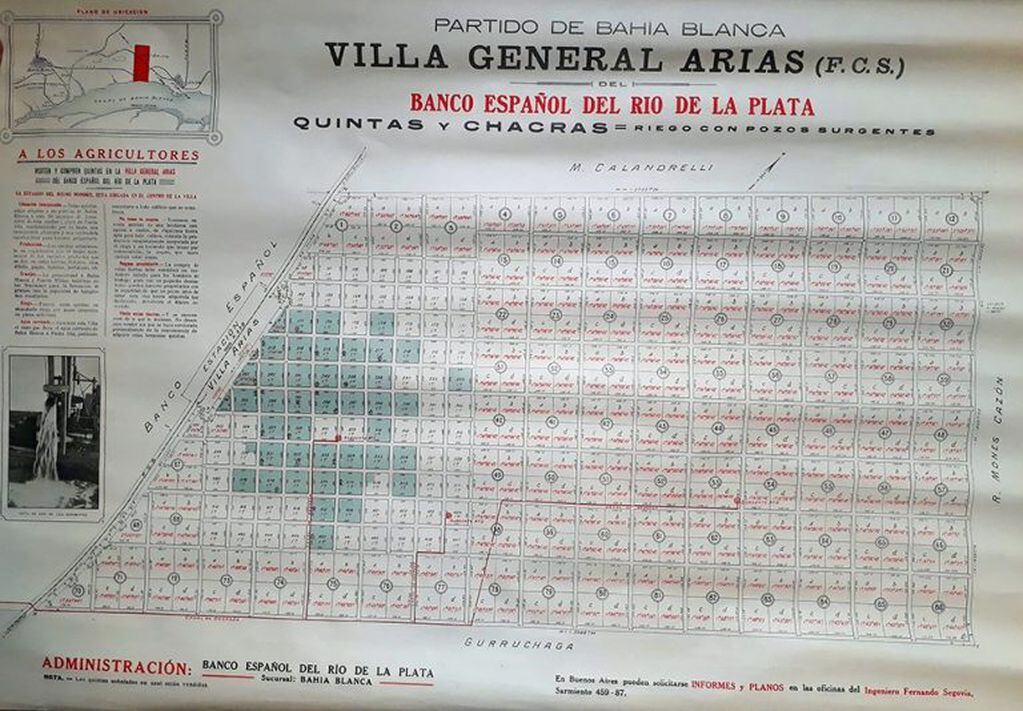 División de quintas en Villa Arias, 1917