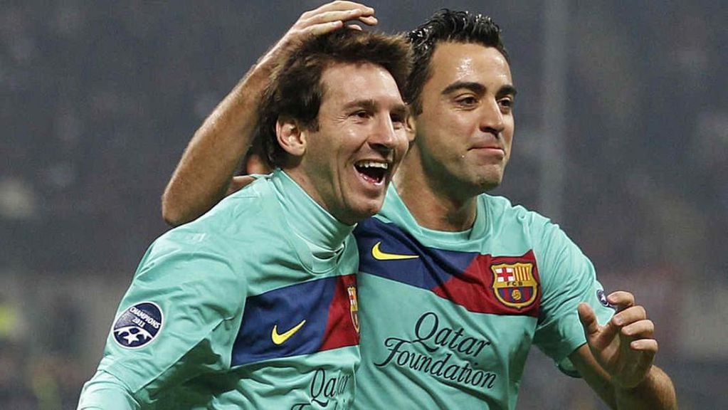 Messi y Xavi, una dupla que se entendía bien dentro y fuera de la cancha (Foto. Archivo / AP).