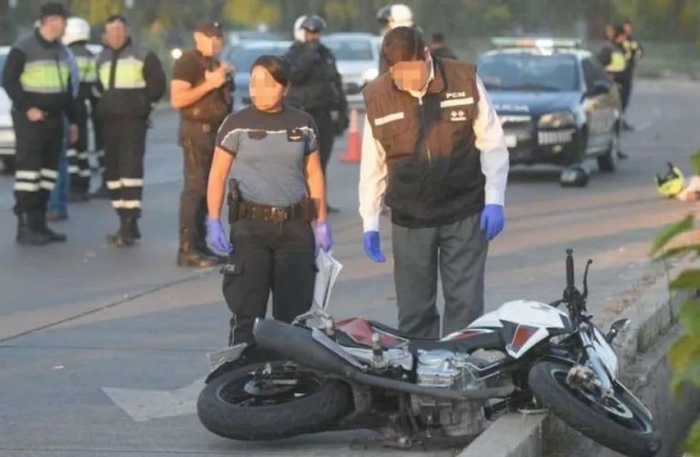 La motociclista sufrió politraumatismos. Imagen ilustrativa.