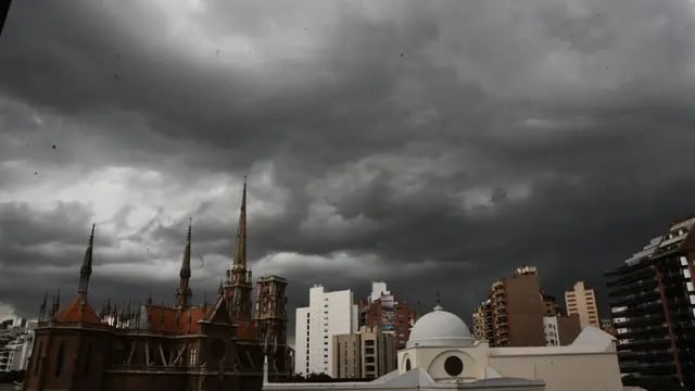 La tormenta en Córdoba Capital. (Pedro Castillo/La Voz)
