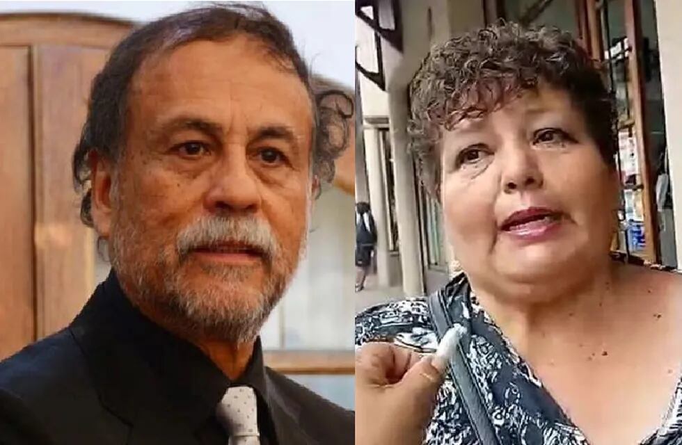 Normando Álvarez García, ministro de Gobierno y Justicia, y Susana Ustarez, dirigente del Frente Amplio Gremial de Jujuy, en la polémica por el bono extraordinario que pagará la Provincia.
