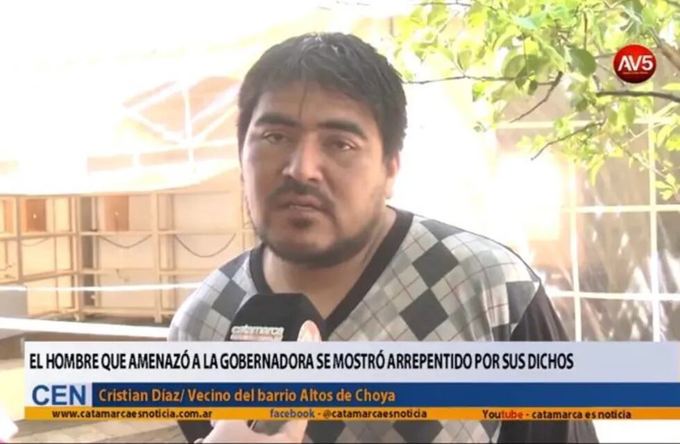 Cristian Díaz contó que durante la detención sufrió maltrato por parte de los policías.