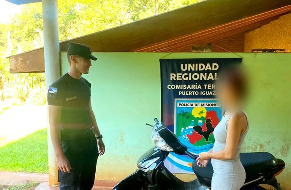 Recuperan en Puerto Iguazú una motocicleta que había sido robada.