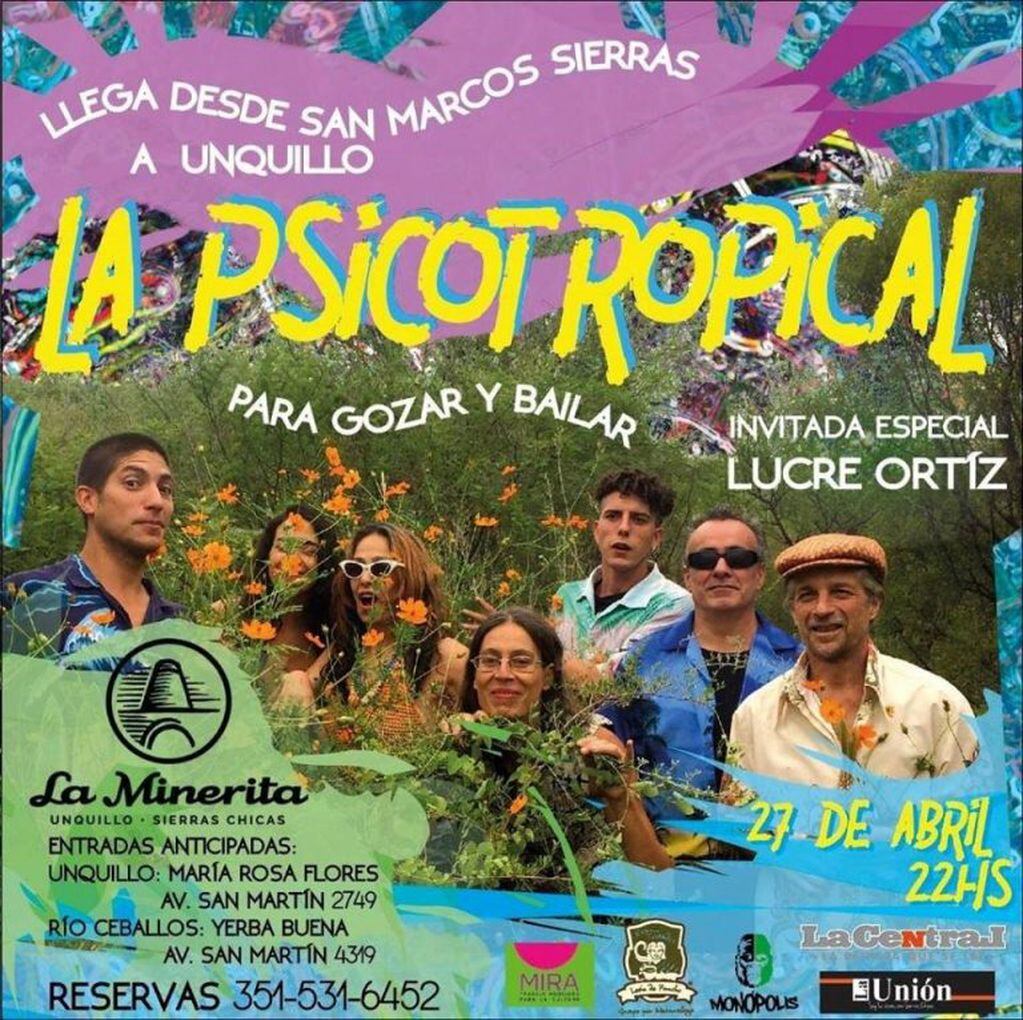 "La Psicottropical" en La Minerita de Unquillo.