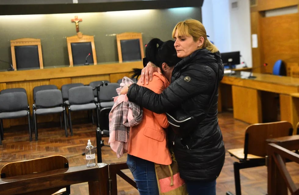 Micaela González rompió en llanto al escuchar la sentencia.