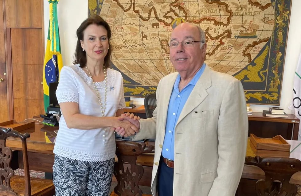 Diana Mondino viajó a Brasil para reunirse con el canciller Mauro Vieira. Foto: X Itamaraty Brasil