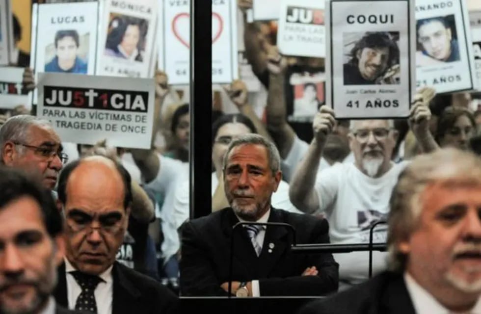 Ricardo Jaime durante el juicio donde fue condenado por la tragedia de Once. (Foto: Pedro Lázaro Fernández/Clarín)