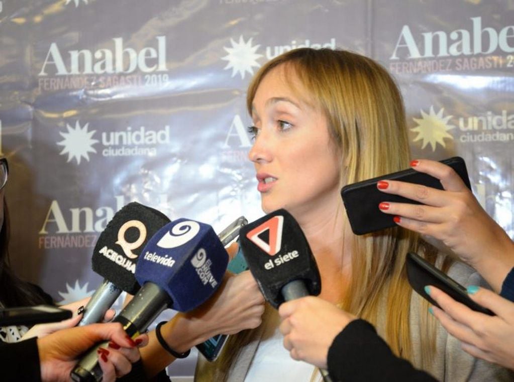 Anabel Fernández Sagasti,  precandidata a gobernadora de Mendoza.