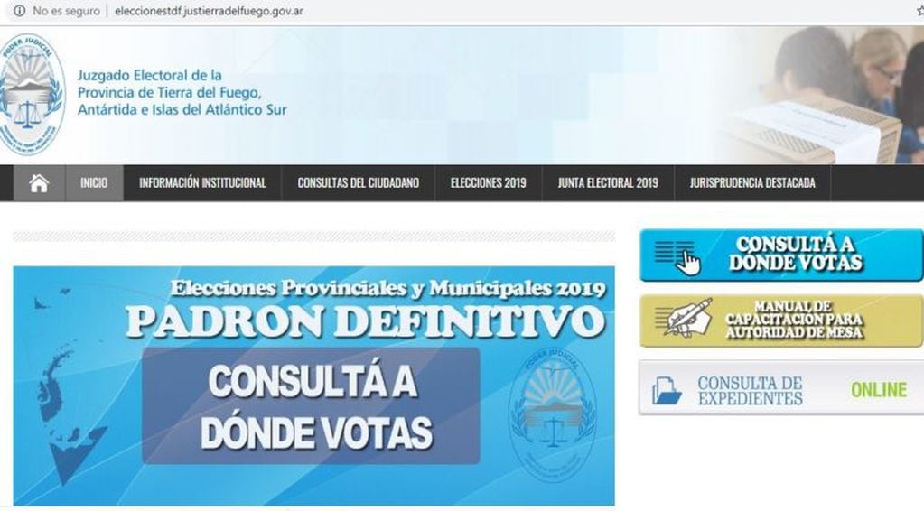 Padrón Electoral Tierra del Fuego