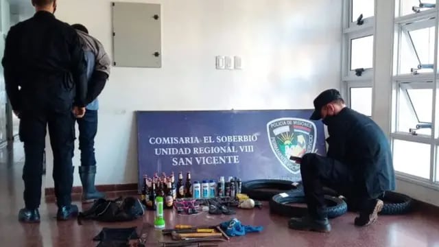 Joven detenido con objetos robados en El Soberbio