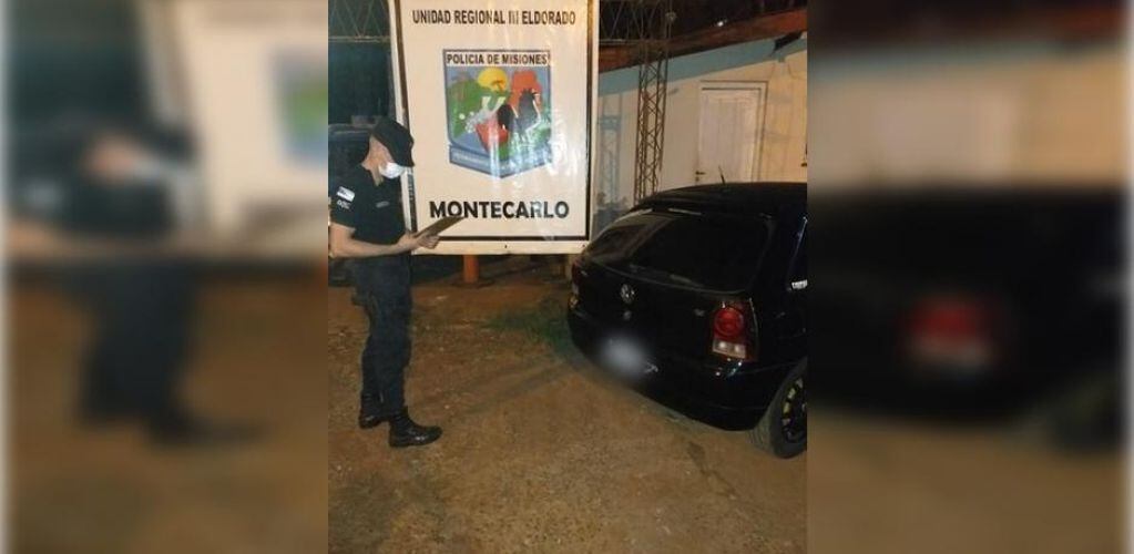 Un hombre detenido y varios elementos recuperados en Montecarlo.