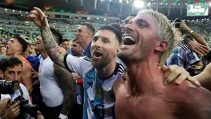 Lionel Messi y Rodrigo de Paul