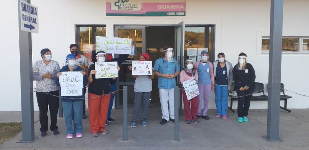 Protesta de trabajadores de la salud