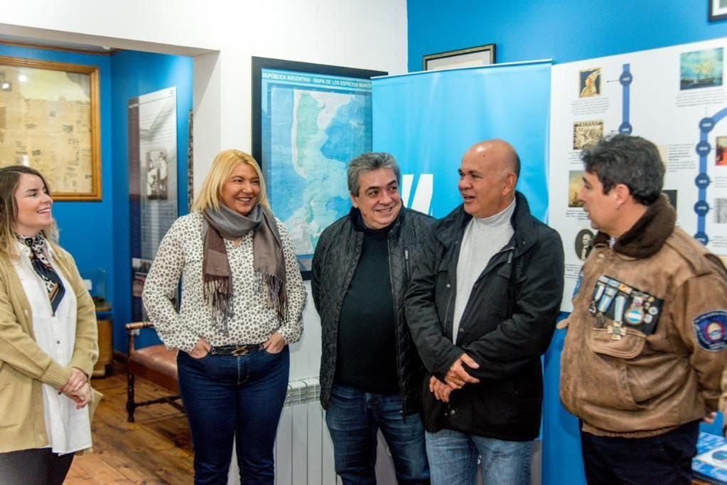 Funcionarios municipales recibieron al diputado VGM Aldo Adolfo Leiva en el Espacio "Pensar Malvinas".