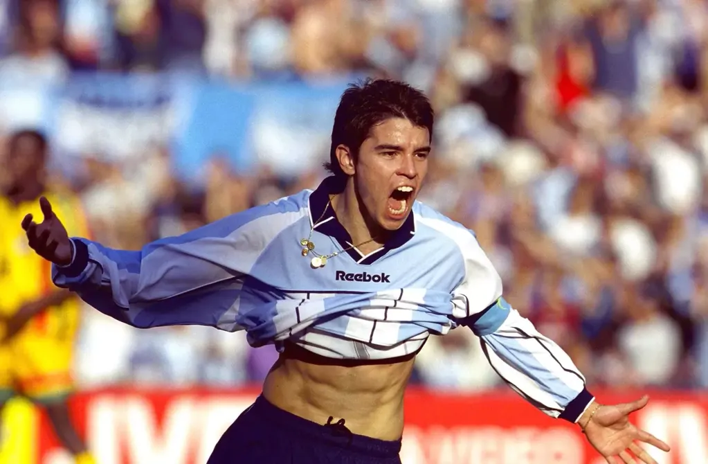 Javier Saviola, figura del Mundial Sub 20 que se jugó en el país en 2001, es el máximo goleador histórico.