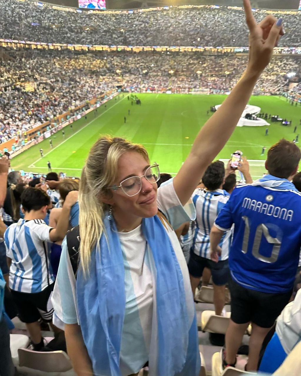 Nati Jota festejó que Argentina es campeón y causó furor en Instagram con su look y poses.
