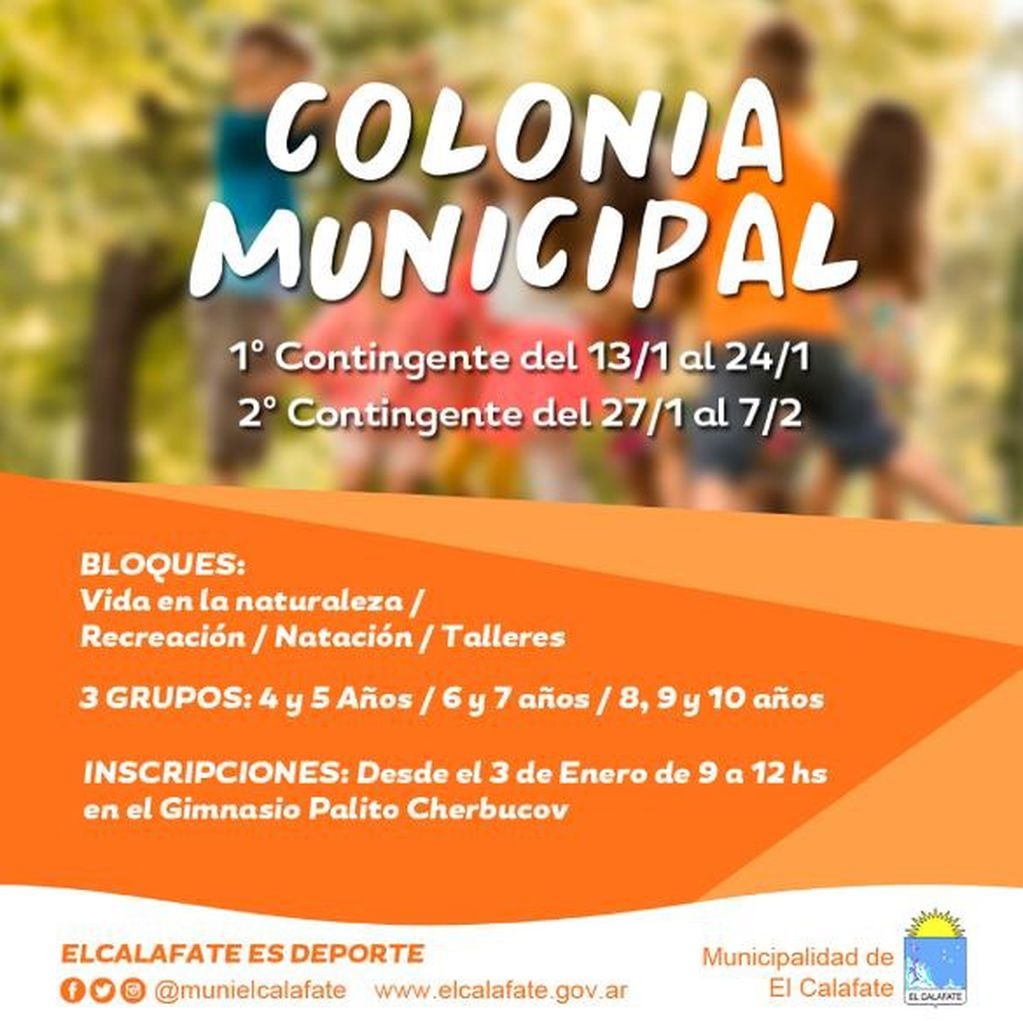 Enero 2020 - Colonia de verano de El Calafate.