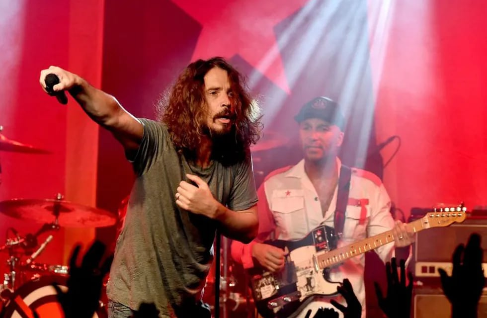 (FILES) This file photo taken on January 20, 2017 shows singer Chris Cornell performing at Prophets of Rage and Friends' Anti Inaugural Ball at the Taragram Ballroom in Los Angeles, California.  nSinger Chris Cornell, the grunge rock pioneer and lead singer of the group Soundgarden, has died after performing with the group in Detroit, US news reports said on May 18, 2017. He was 52-years-old. / AFP PHOTO / GETTY IMAGES NORTH AMERICA / KEVIN WINTER
