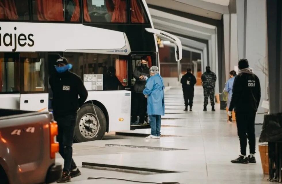 Repatriados en San Juan.