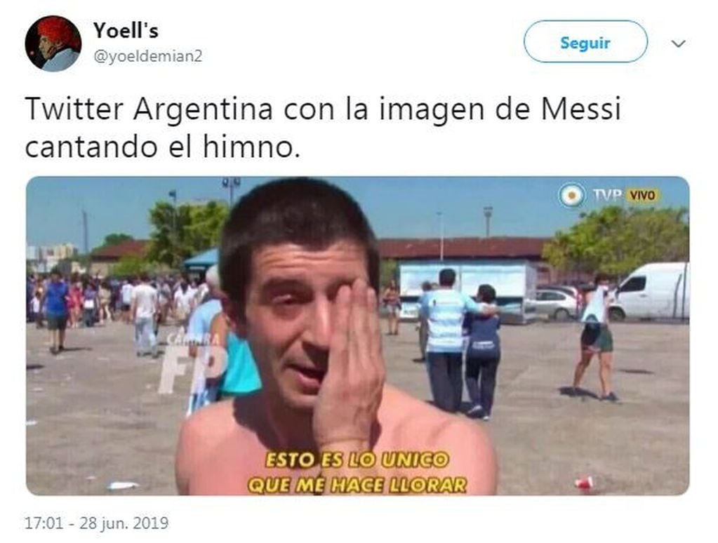 Meme tras la victoria de Argentina por 2-0 ante Venezuela