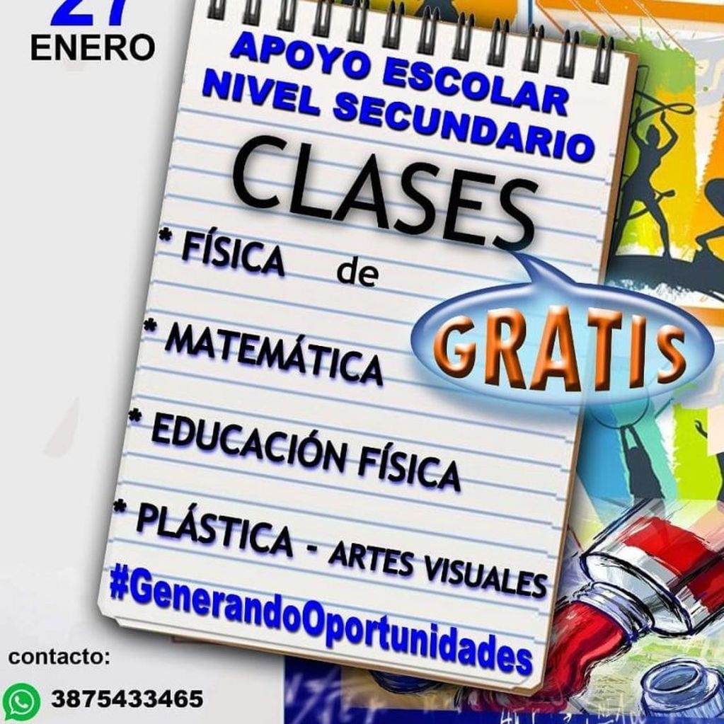Profesores salteños darán clases particulares (Facebook Guillermo Saavedra)