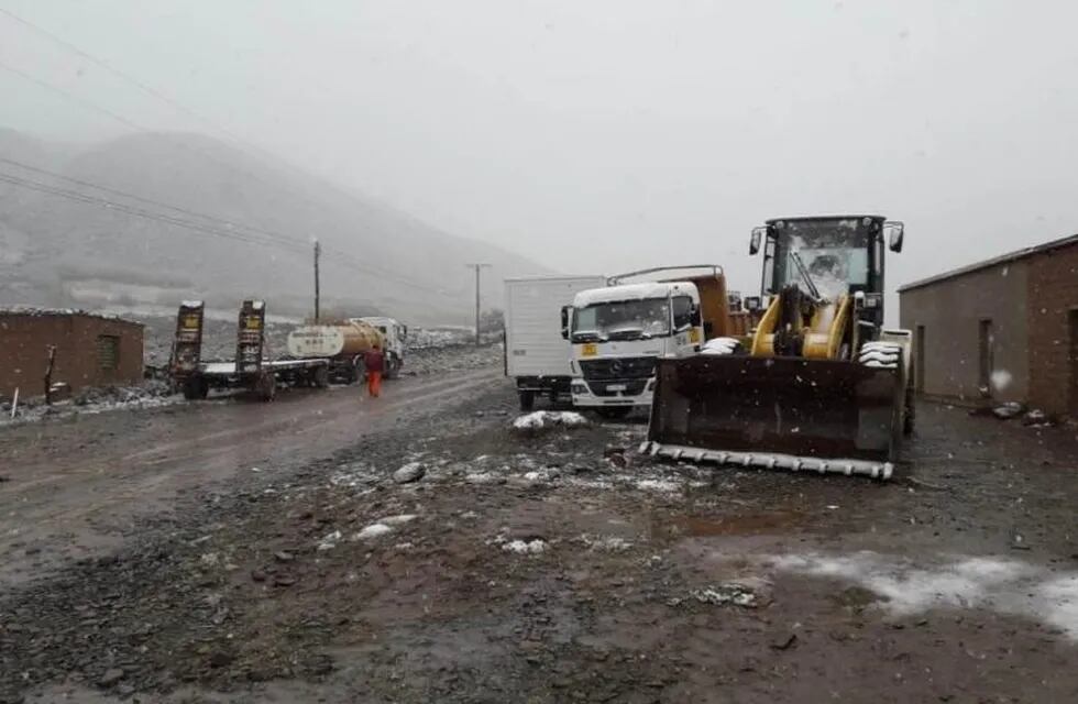 Nieve en Iruya (Prensa Gobierno de Salta)