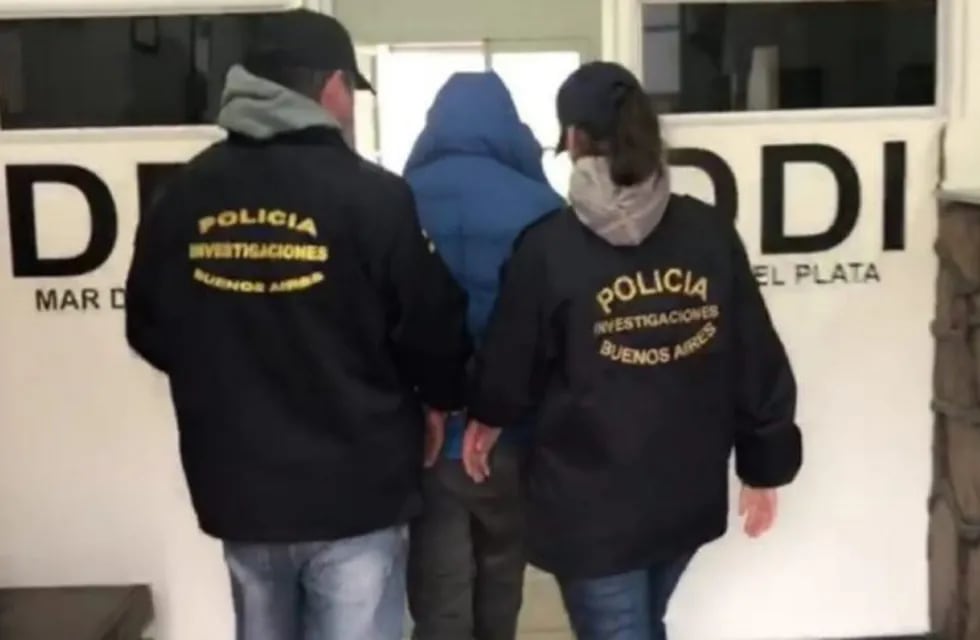 Detención de Adrián Robaína en Mar del Plata.